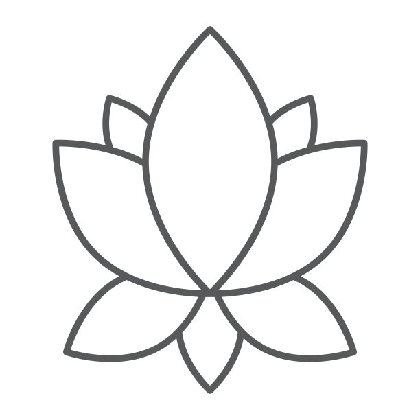 瑜伽细线图标,花和健康,莲花标志,矢量图形,白色背景上的线性图案。图片 瑜伽细线图标,花和健康,莲花标志,矢量图形,白色背景上的线性图案。图片下载