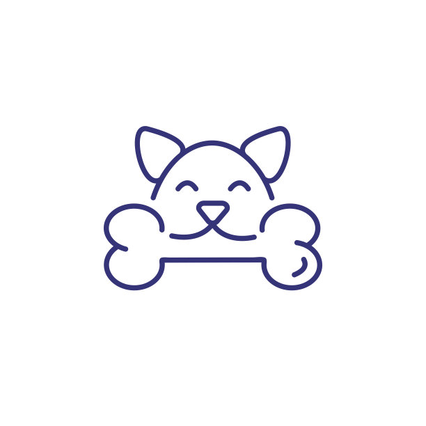 狗与骨线图标图片 狗与骨线图标图片下载