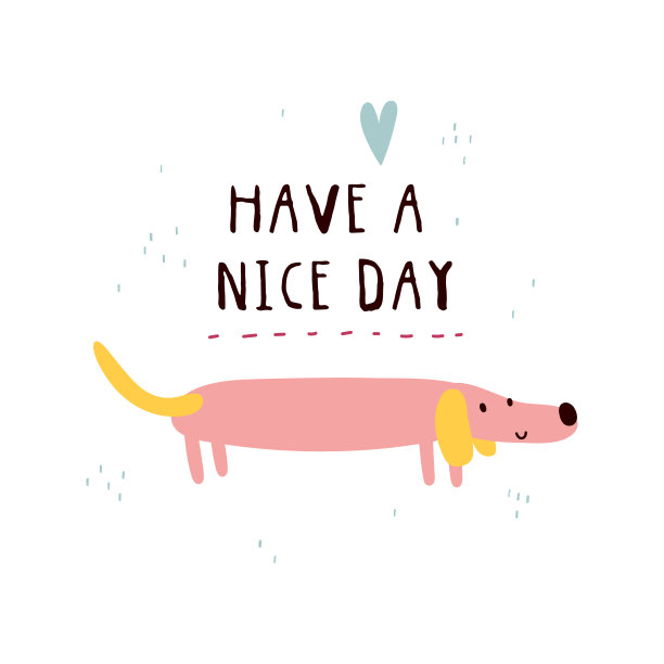 有一个美好的一天-可爱的矢量插图。图片 有一个美好的一天-可爱的矢量插图。图片下载