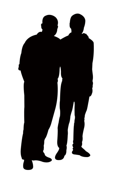 男人一起画像,剪影矢量图片 男人一起画像,剪影矢量图片下载