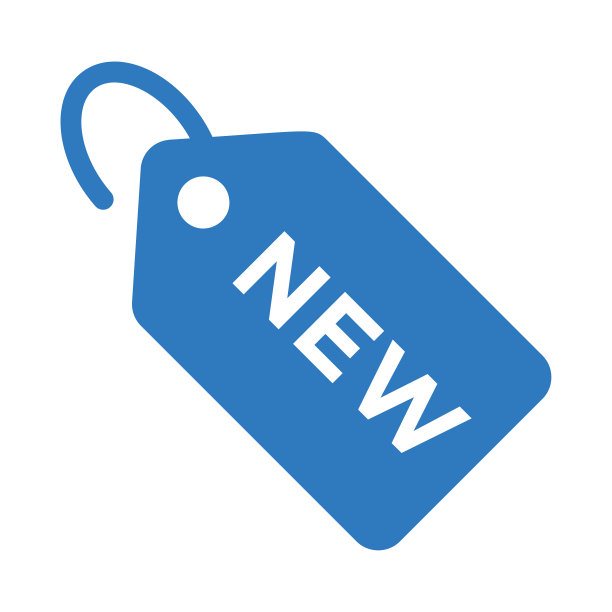 标签图标矢量插图-新的符号蓝色图片 标签图标矢量插图-新的符号蓝色图片下载