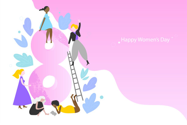 国际Womenâ日矢量横幅模板图片 国际Womenâ日矢量横幅模板图片下载