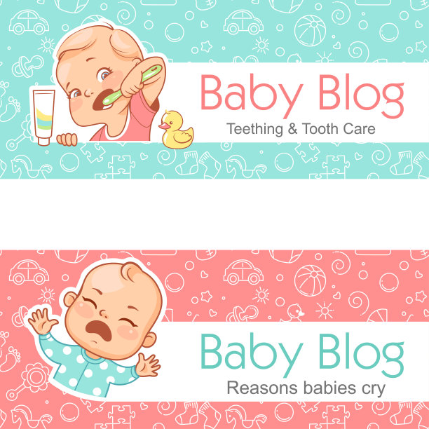 婴儿博客插图。出牙和牙齿护理图片 婴儿博客插图。出牙和牙齿护理图片下载