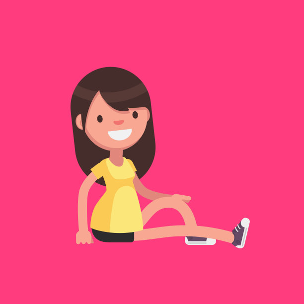女性角色在运动服:矢量插图。图片 女性角色在运动服:矢量插图。图片下载