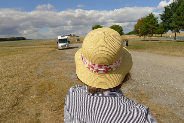 和露营者在法国度假。图片 和露营者在法国度假。图片下载