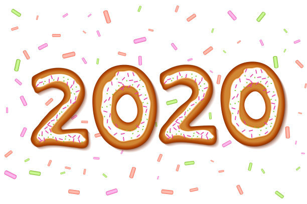 姜饼形状的2020碑文图片 姜饼形状的2020碑文图片下载