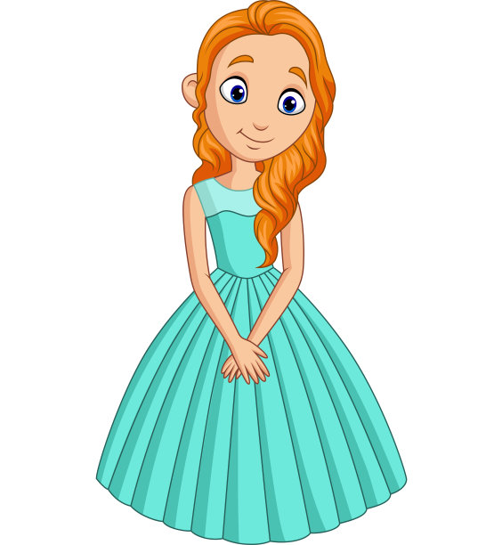 可爱的小公主孤立在白色的背景图片 可爱的小公主孤立在白色的背景图片下载