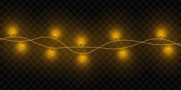 黄色圣诞灯图片 黄色圣诞灯图片下载