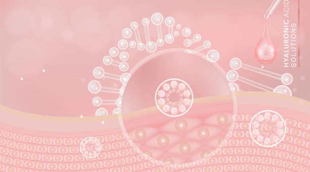 透明质酸护肤液广告,粉色胶原蛋白血清滴液配合化妆品广告背景随时可用,奢侈护肤横幅,插画载体。图片 透明质酸护肤液广告,粉色胶原蛋白血清滴液配合化妆品广告背景随时可用,奢侈护肤横幅,插画载体。图片下载