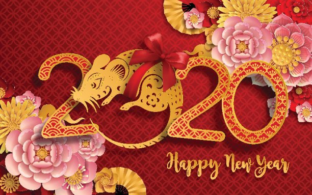 2020年中国新年鼠年,纸鼠人物,花和亚洲元素与工艺风格的背景。 (中文翻译:祝2020年鼠年新年快乐)图片 2020年中国新年鼠年,纸鼠人物,花和亚洲元素与工艺风格的背景。 (中文翻译:祝2020年鼠年新年快乐)图片下载
