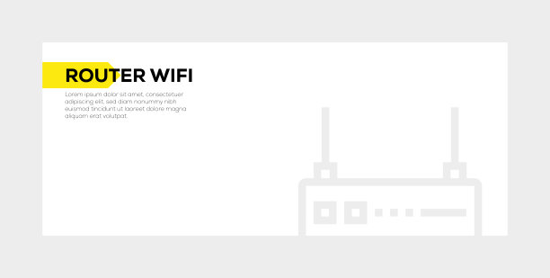 路由器wifi横幅概念图片 路由器wifi横幅概念图片下载