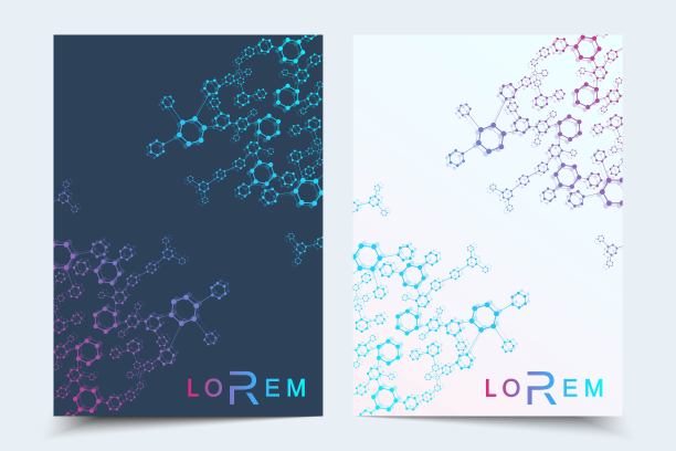 科学的宣传册设计模板。矢量飞行器布局,分子结构与连接的线和点。科学模式原子DNA与元素的杂志,传单,封面,海报设计。图片 科学的宣传册设计模板。矢量飞行器布局,分子结构与连接的线和点。科学模式原子DNA与元素的杂志,传单,封面,海报设计。图片下载