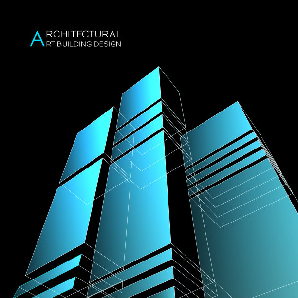抽象的矢量图。3d建筑背景的横幅,小册子,海报。建筑的标志图片 抽象的矢量图。3d建筑背景的横幅,小册子,海报。建筑的标志图片下载
