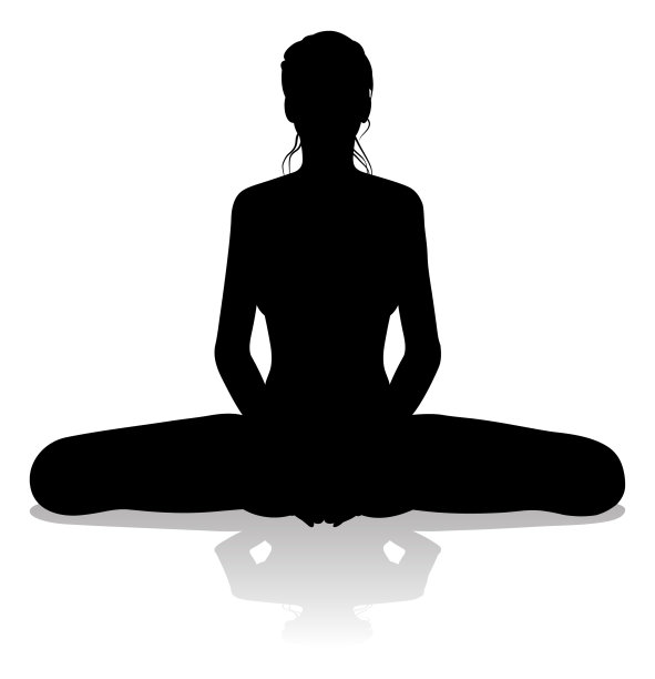 瑜伽普拉提姿势女人剪影图片 瑜伽普拉提姿势女人剪影图片下载