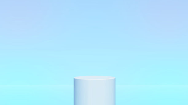 3D插图抽象图案柔和的彩色渐变背景。空空间工作室房间与基座展示台布展示产品广告网站图片 3D插图抽象图案柔和的彩色渐变背景。空空间工作室房间与基座展示台布展示产品广告网站图片下载
