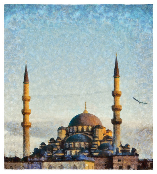 伊斯坦布尔清真寺-混合数字技术图片 伊斯坦布尔清真寺-混合数字技术图片下载