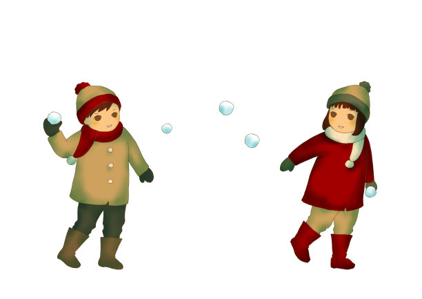 孩子们在玩雪球图片 孩子们在玩雪球图片下载