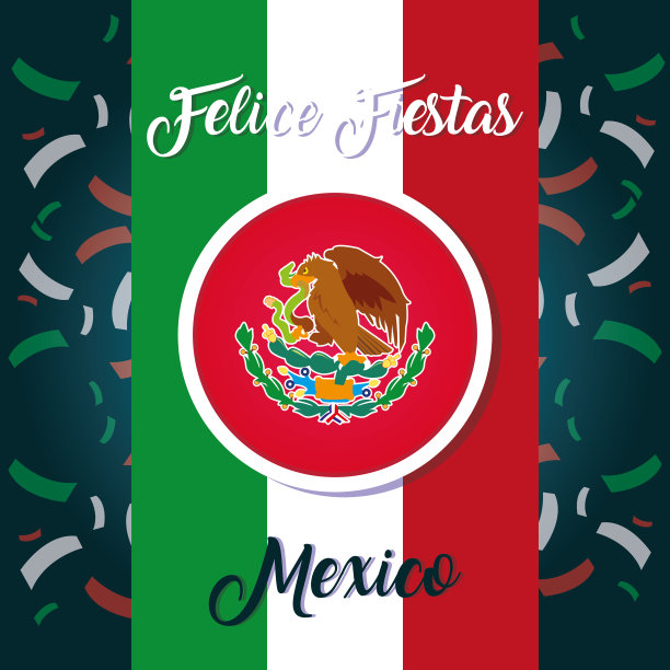 felices fiestas墨西哥标签与墨西哥国旗图片 felices fiestas墨西哥标签与墨西哥国旗图片下载