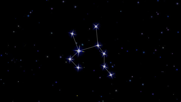 黄道十二星座,黑色背景上的星星,星空图片 黄道十二星座,黑色背景上的星星,星空图片下载