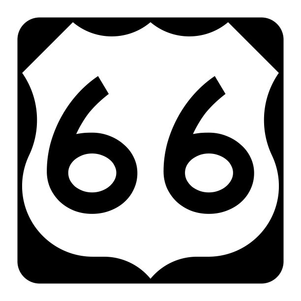 美国66号公路标志图片 美国66号公路标志图片下载