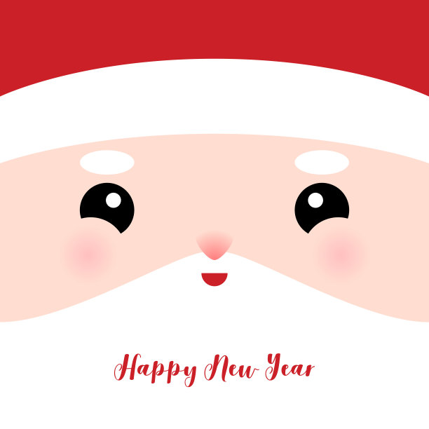 圣诞快乐。新年快乐。圣诞老人方脸头。有圣诞老人的贺卡。平面设计冬季背景。矢量图图片 圣诞快乐。新年快乐。圣诞老人方脸头。有圣诞老人的贺卡。平面设计冬季背景。矢量图图片下载