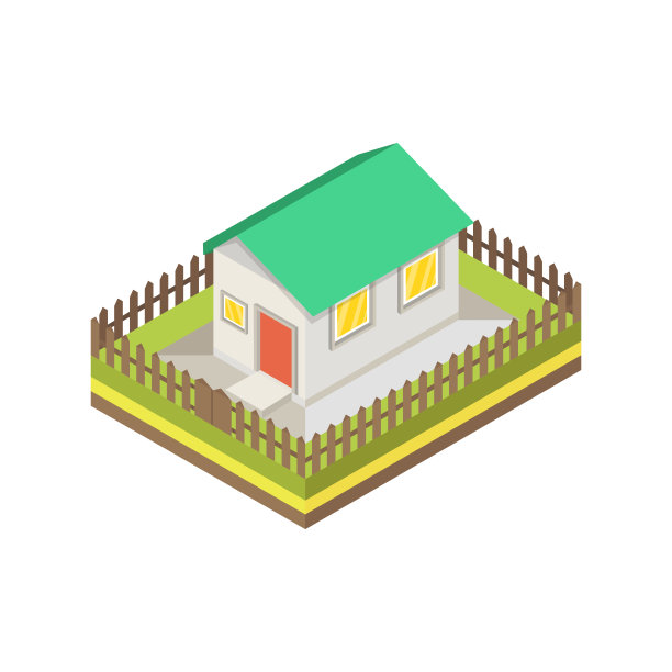 等距的房子。代表郊区住宅的等距元素。矢量插图。图片 等距的房子。代表郊区住宅的等距元素。矢量插图。图片下载