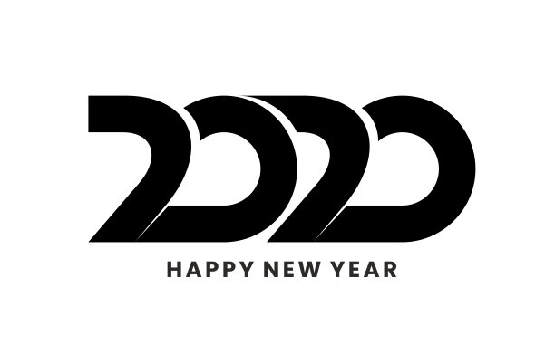 2020年标志设计用新年祝福语。孤立在白色背景上。宣传册设计模板,卡片,日历,日记和横幅。图片 2020年标志设计用新年祝福语。孤立在白色背景上。宣传册设计模板,卡片,日历,日记和横幅。图片下载