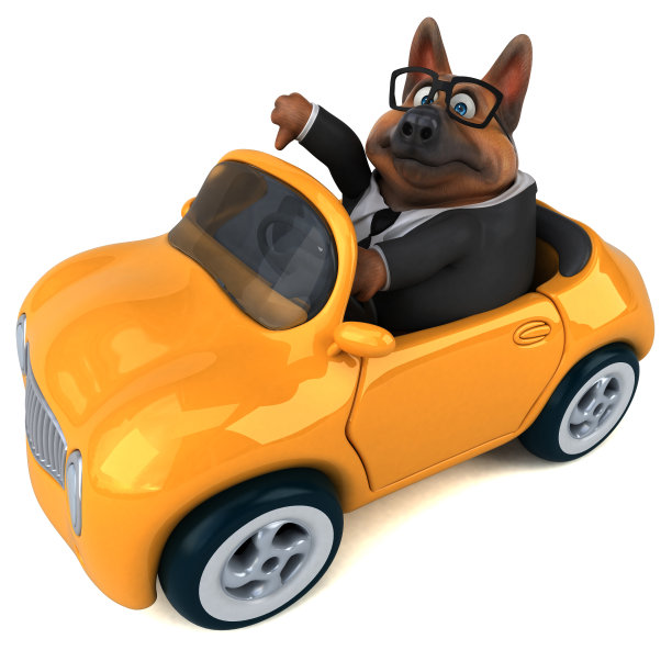 德国牧羊犬- 3D插图图片 德国牧羊犬- 3D插图图片下载