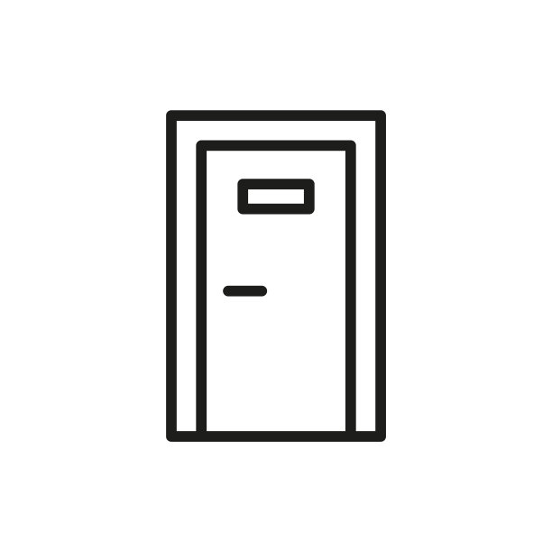 简单的门线图标。图片 简单的门线图标。图片下载