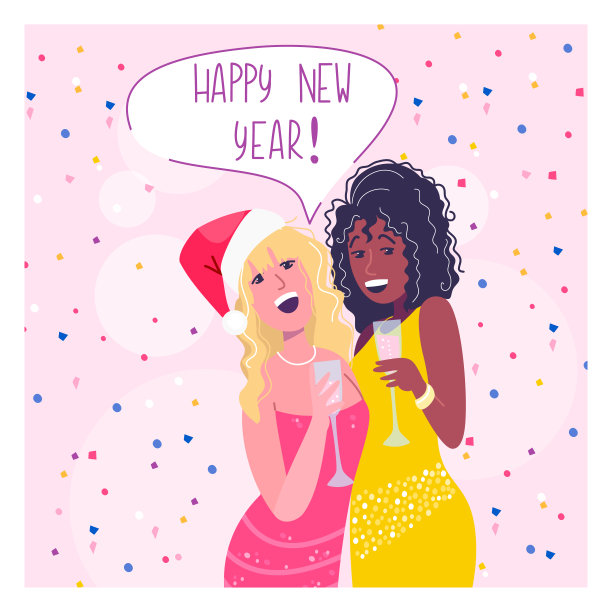 在俱乐部里,迷人的年轻女子拿着酒杯欢声笑语庆祝新年。五彩纸屑粉红色背景。有趣的夜生活。喝得烂醉的怪人。矢量卡通平面插图。图片 在俱乐部里,迷人的年轻女子拿着酒杯欢声笑语庆祝新年。五彩纸屑粉红色背景。有趣的夜生活。喝得烂醉的怪人。矢量卡通平面插图。图片下载