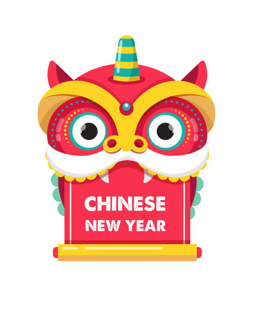 春节背景,贺卡上有舞狮、红龙等人物图片 春节背景,贺卡上有舞狮、红龙等人物图片下载