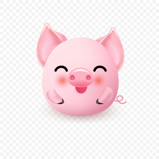 可爱的小猪。2019年新年象征。矢量插图。图片 可爱的小猪。2019年新年象征。矢量插图。图片下载