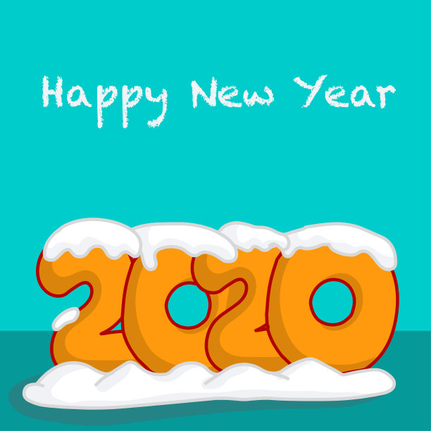 2020字在可爱,肥香椿橙色字体下的雪帽。新年快乐,书法。青绿色的背景。绘制卡通矢量插图。图片 2020字在可爱,肥香椿橙色字体下的雪帽。新年快乐,书法。青绿色的背景。绘制卡通矢量插图。图片下载