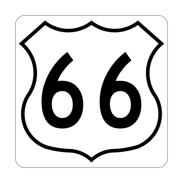美国66号公路标志图片 美国66号公路标志图片下载