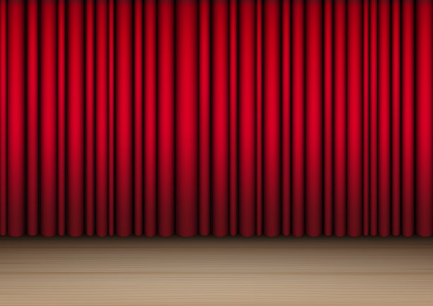 3D模拟现实开放的红窗帘在木制舞台或电影院的表演,音乐会或演示背景插图矢量图片 3D模拟现实开放的红窗帘在木制舞台或电影院的表演,音乐会或演示背景插图矢量图片下载