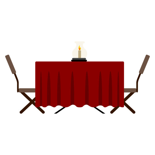 孤立浪漫的餐厅餐桌图片 孤立浪漫的餐厅餐桌图片下载