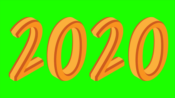 霓虹色的2020年快乐新年标志文字设计。现代和充满活力的贺卡模板。图片 霓虹色的2020年快乐新年标志文字设计。现代和充满活力的贺卡模板。图片下载