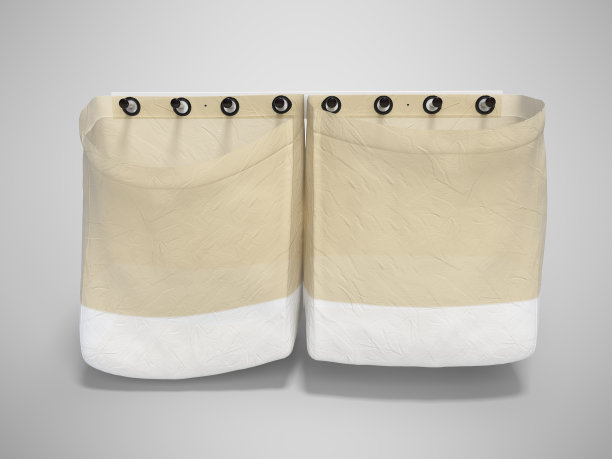 衣服袋3d渲染在灰色背景与阴影图片 衣服袋3d渲染在灰色背景与阴影图片下载