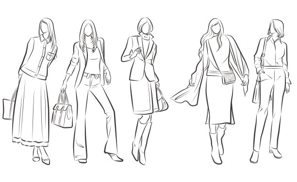 女人的时尚插图图片 女人的时尚插图图片下载