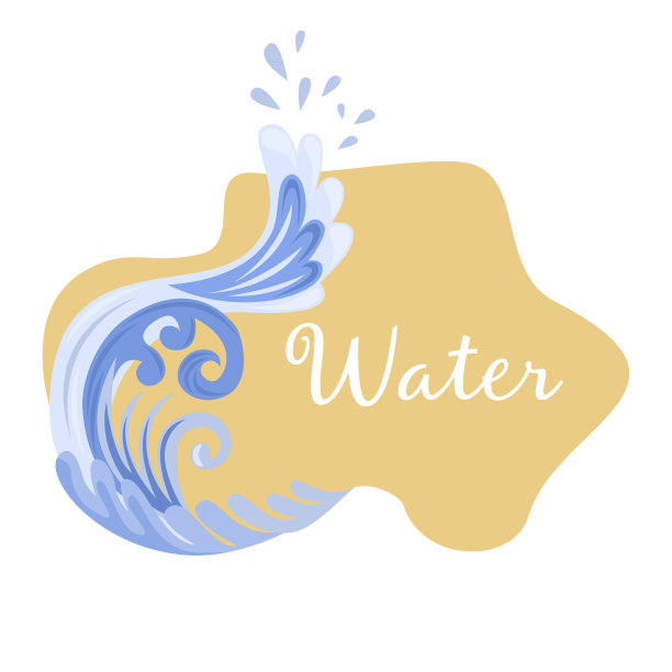 沙滩上的海浪。矢量横幅或标志设计图片 沙滩上的海浪。矢量横幅或标志设计图片下载