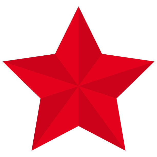 Flat red star icon孤立在白色背景上。图片 Flat red star icon孤立在白色背景上。图片下载