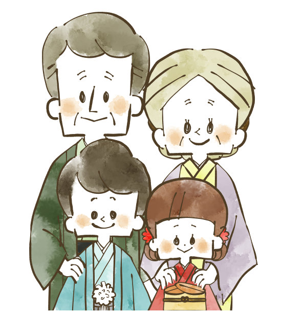 老两口和孙子穿着和服图片 老两口和孙子穿着和服图片下载