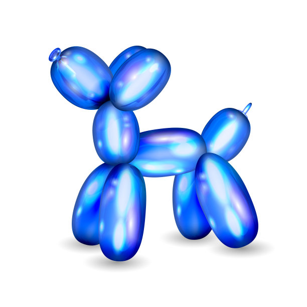 气球狗逼真可爱的橡胶玩具图片 气球狗逼真可爱的橡胶玩具图片下载