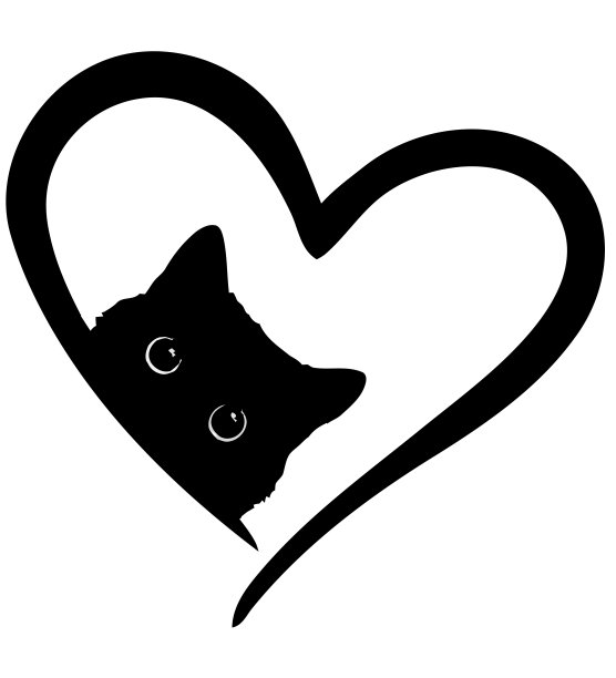 爱猫人士有趣的黑白插画图片 爱猫人士有趣的黑白插画图片下载