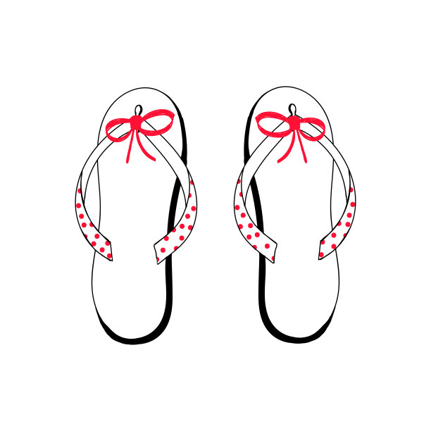 沙滩鞋,拖鞋,矢量插图在一个孤立的白色背景。图片 沙滩鞋,拖鞋,矢量插图在一个孤立的白色背景。图片下载