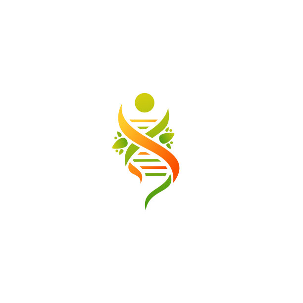 矢量自然DNA天然叶片健康标志图片 矢量自然DNA天然叶片健康标志图片下载