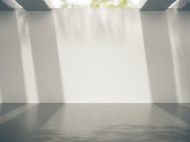 产品展示的空间和树在墙上的阴影。3d渲染。图片 产品展示的空间和树在墙上的阴影。3d渲染。图片下载