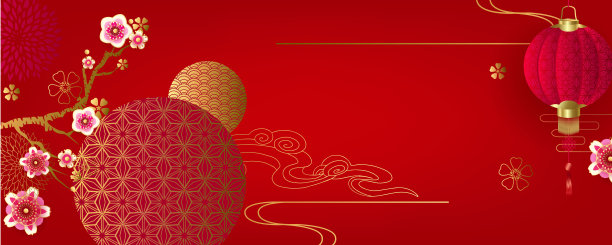 中国花卉节日背景设计与灯笼图片 中国花卉节日背景设计与灯笼图片下载