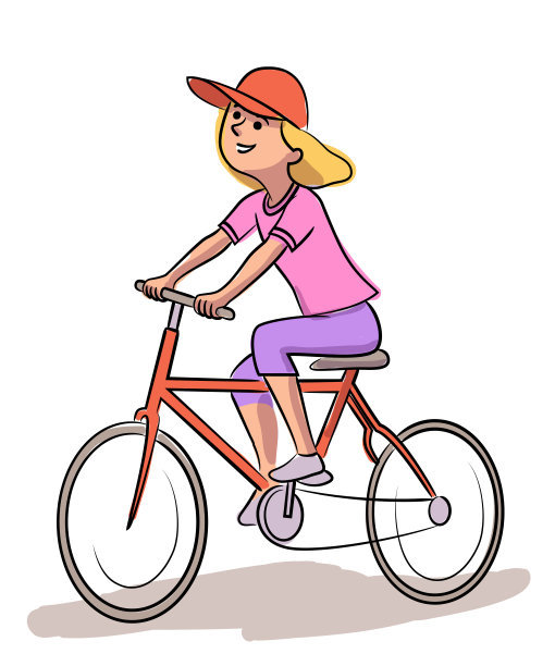女孩骑自行车平面矢量插图。年轻女子在自行车卡通人物。环境友好、生态清洁的个人交通工具。健康生活,保护自然。图片 女孩骑自行车平面矢量插图。年轻女子在自行车卡通人物。环境友好、生态清洁的个人交通工具。健康生活,保护自然。图片下载