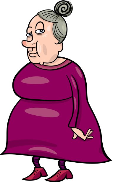 老婆婆卡通插画图片 老婆婆卡通插画图片下载